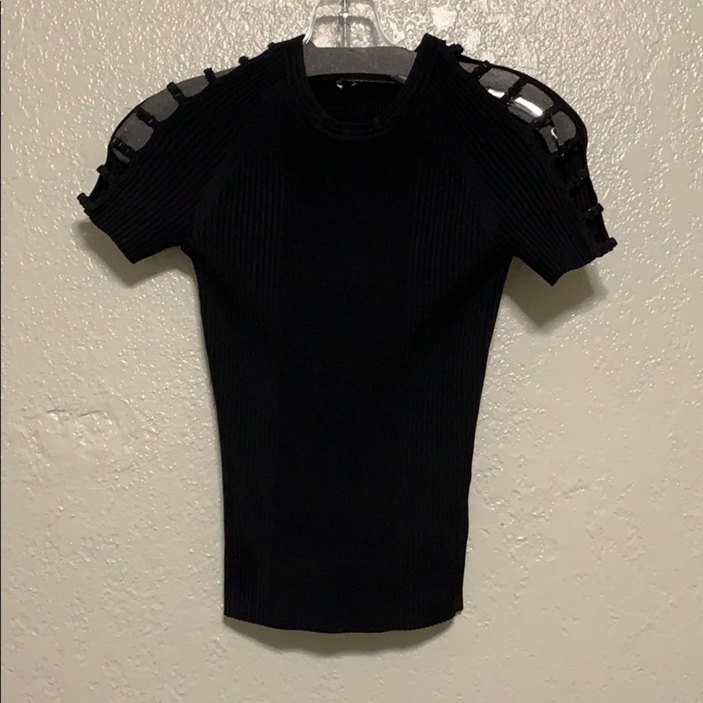 Alexander Wang Black T-shirt. SIZE: XS